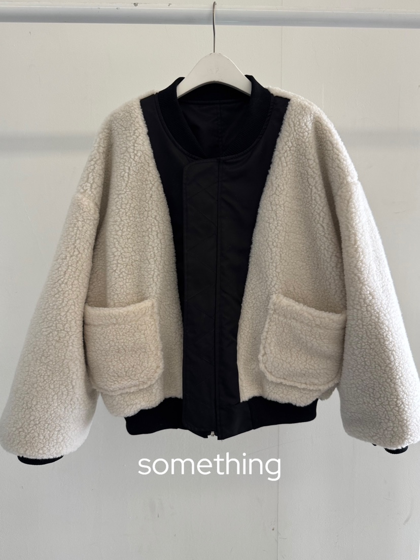 SOMETHING-L/FANCY韓國代購㊣女裝新品職業25秋冬熱賣夾克SOMETHING-L/FANCY夾克圖色1