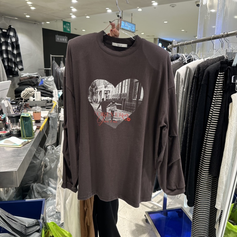 HERTZ-P東大門㊣代購女士新款職業25秋冬推薦真品時尚長袖T恤HERTZ-P長袖T恤圖色4