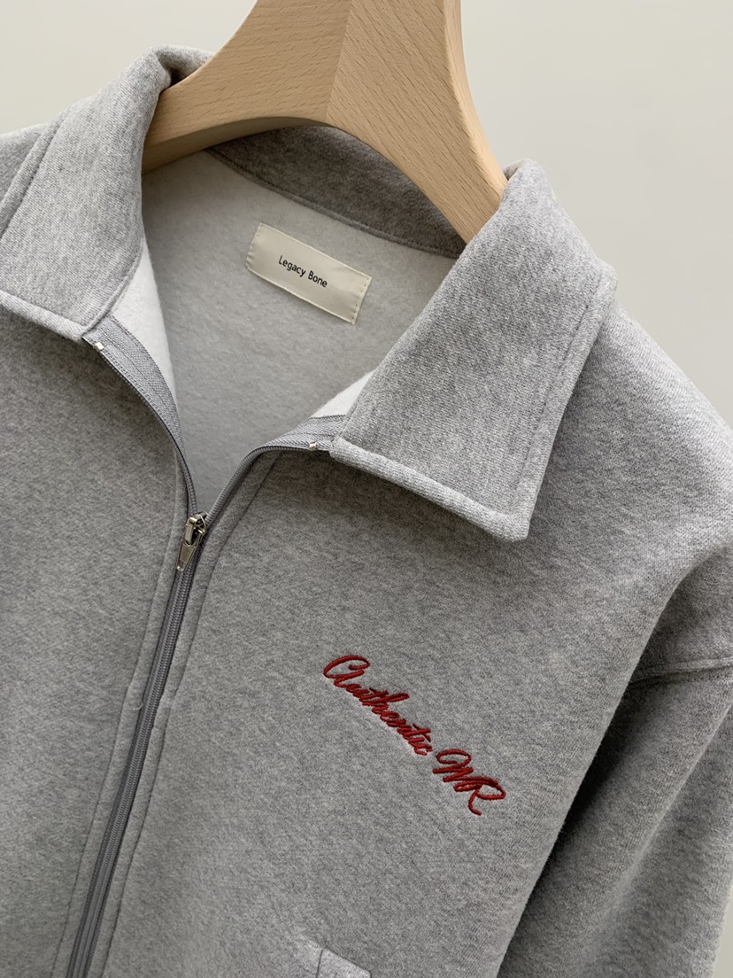 LEGACY BONE韓國代購㊣女裝新款職業熱賣25秋冬衛衣拉鏈加絨LEGACY BONE衛衣