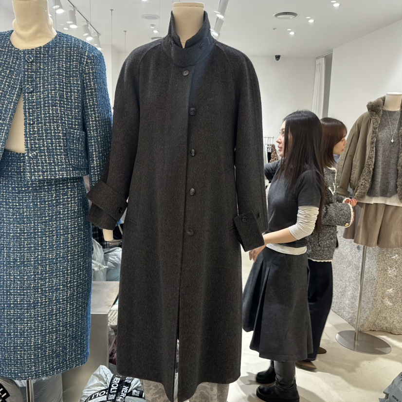 NEROLI 36東大門㊣代購女裝新款推薦時尚熱賣職業中長款大衣NEROLI 36中長款大衣圖色1墨色