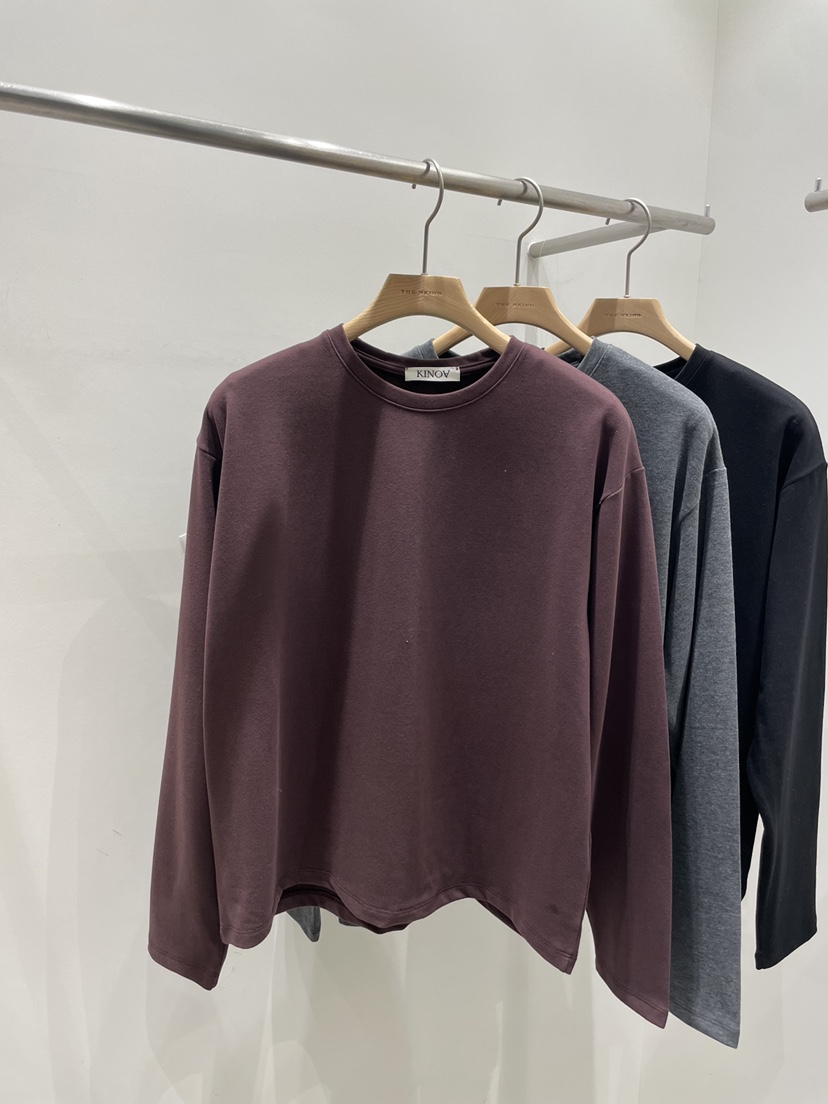 KINOA東大門㊣實拍女士新品人氣休閑真品職業25秋冬長袖T恤KINOA長袖T恤圖色3