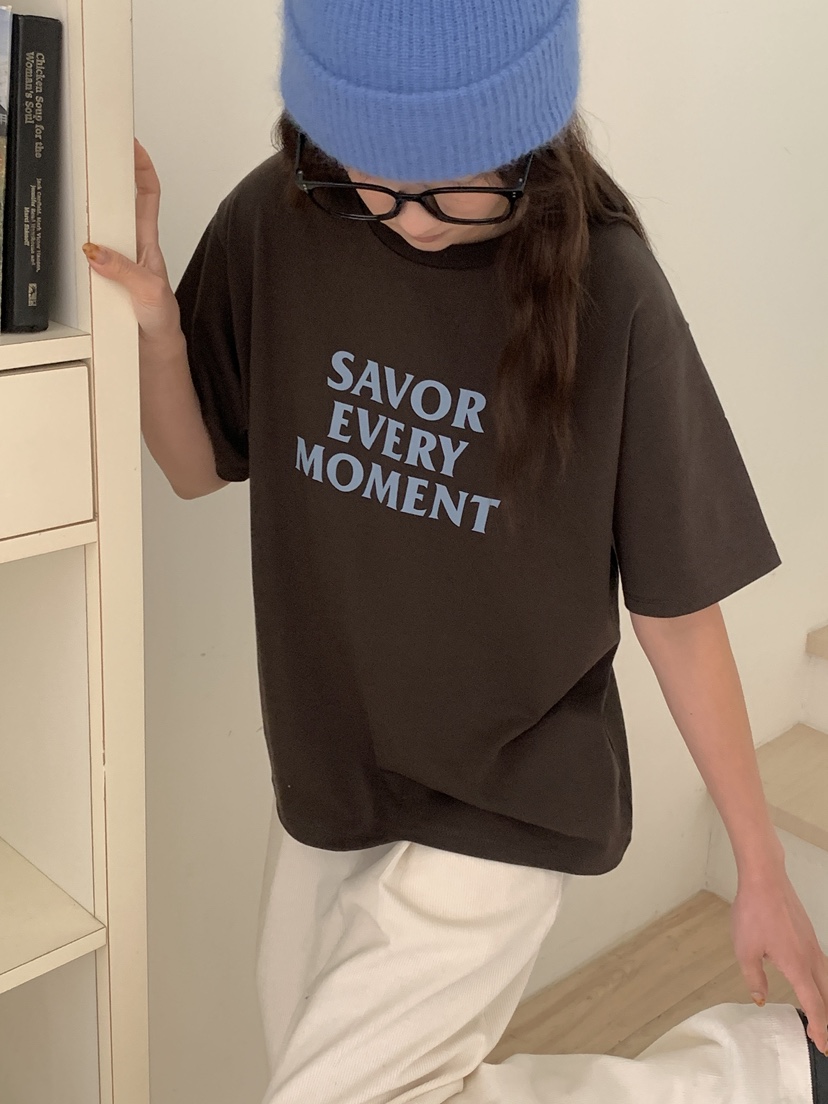 KINOA韓國代購㊣女裝新品推薦休閑時尚人氣職業熱賣25秋冬T恤KINOAT恤圖色6