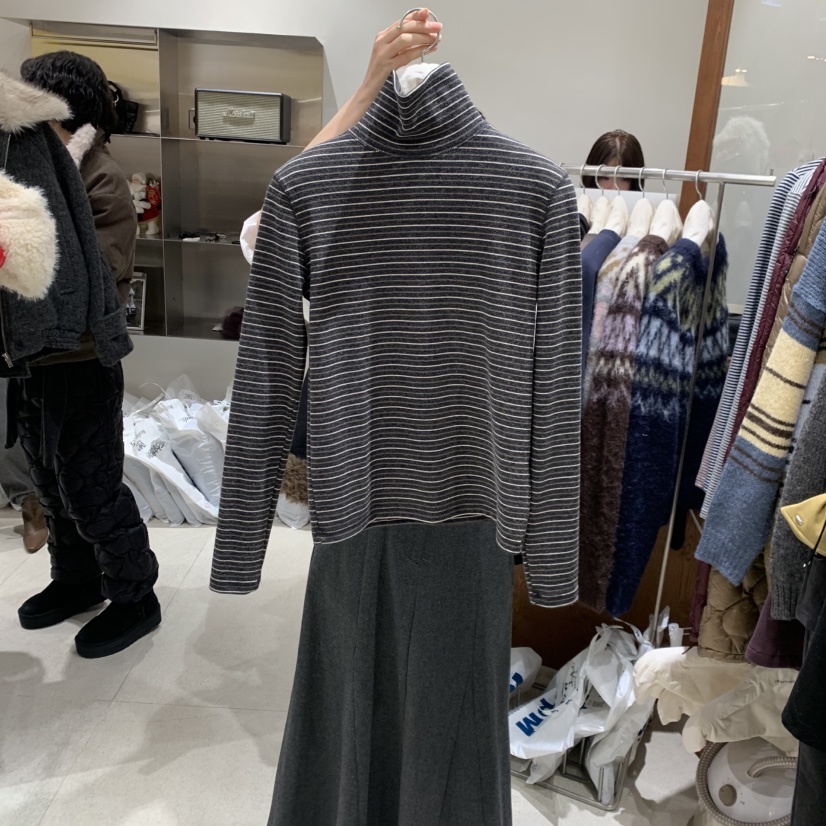 TEMPTING東大門㊣實拍女裝新款推薦休閑熱賣時尚真品長袖T恤TEMPTING長袖T恤圖色1