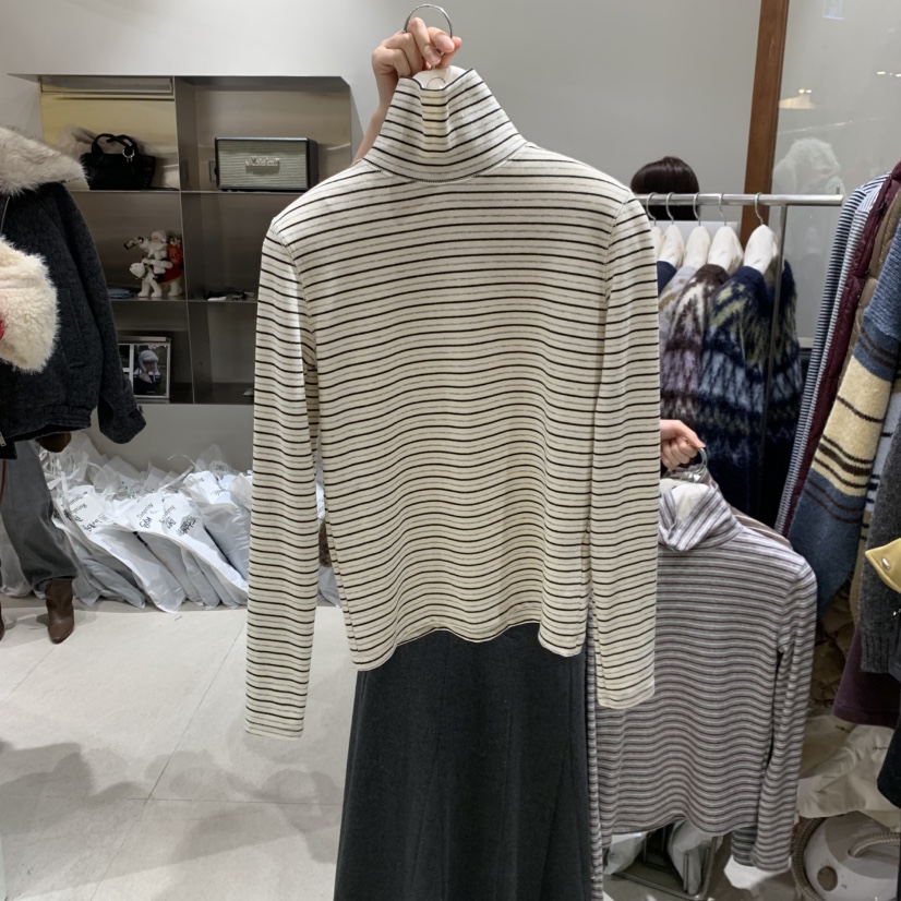 TEMPTING東大門㊣實拍女裝新款推薦休閑熱賣時尚真品長袖T恤TEMPTING長袖T恤圖色2