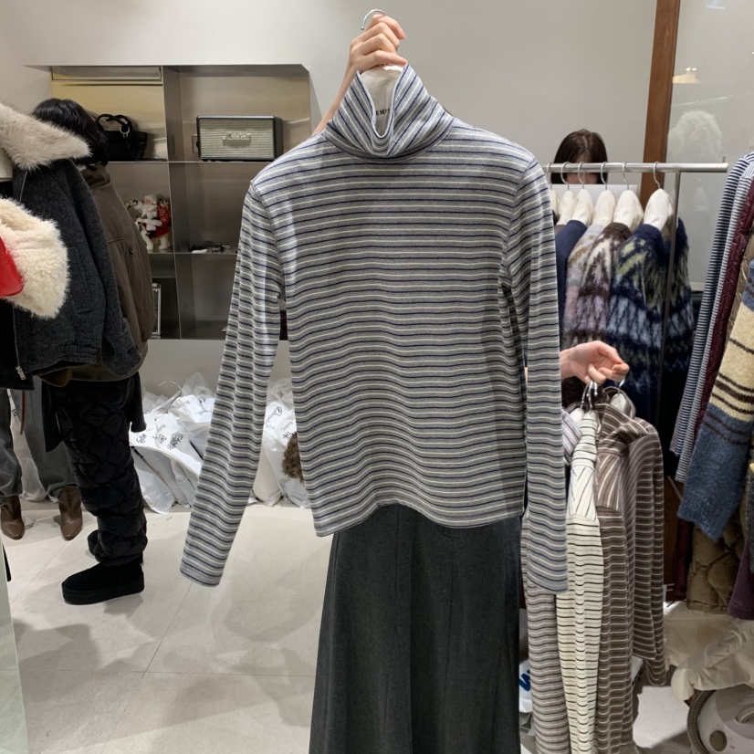 TEMPTING東大門㊣實拍女裝新款推薦休閑熱賣時尚真品長袖T恤TEMPTING長袖T恤圖色4