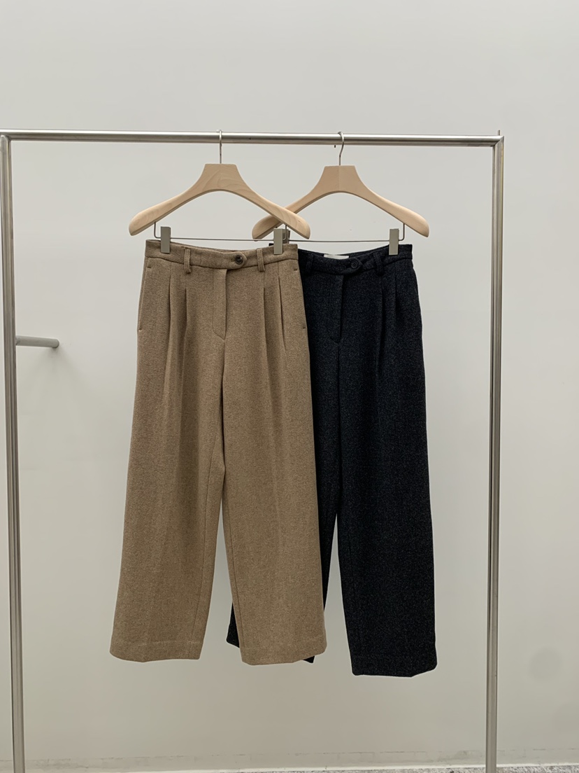 LEGACY BONE東大門㊣實拍女士新品推薦熱賣休閑褲羊毛人字紋LEGACY BONE休閑褲