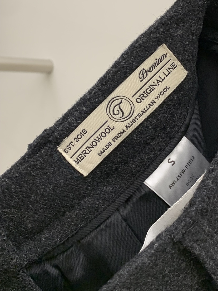 LEGACY BONE東大門㊣實拍女士新品推薦熱賣休閑褲羊毛人字紋LEGACY BONE休閑褲