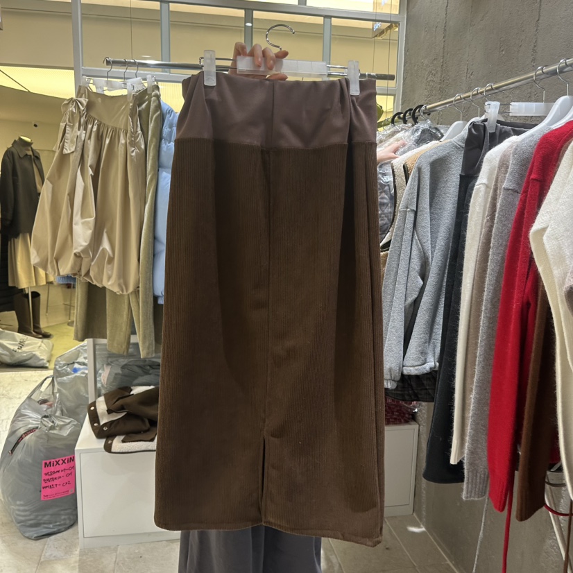 MIXXIN韓國直郵㊣女裝新款職業推薦真品25秋冬休閑時尚長裙MIXXIN長裙