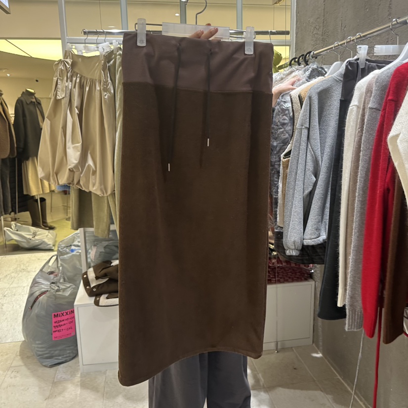 MIXXIN韓國直郵㊣女裝新款職業推薦真品25秋冬休閑時尚長裙MIXXIN長裙圖色1
