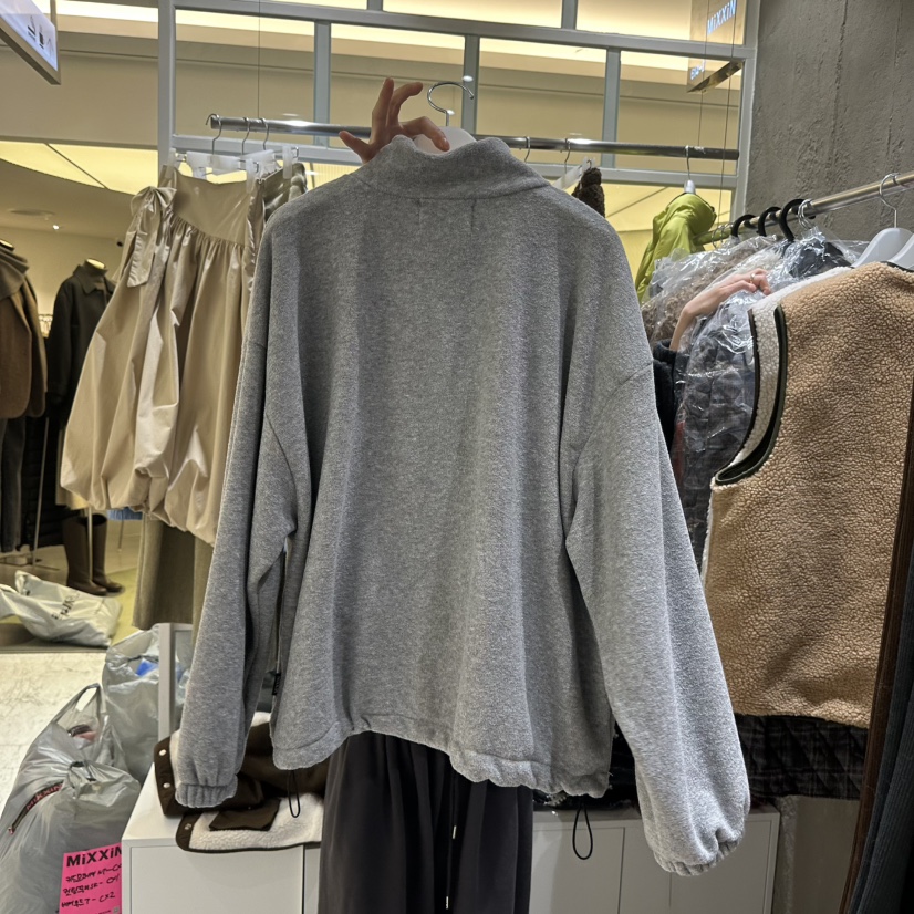 MIXXIN東大門㊣實拍女裝新品推薦真品25秋冬人氣時尚衛衣拉鏈MIXXIN衛衣