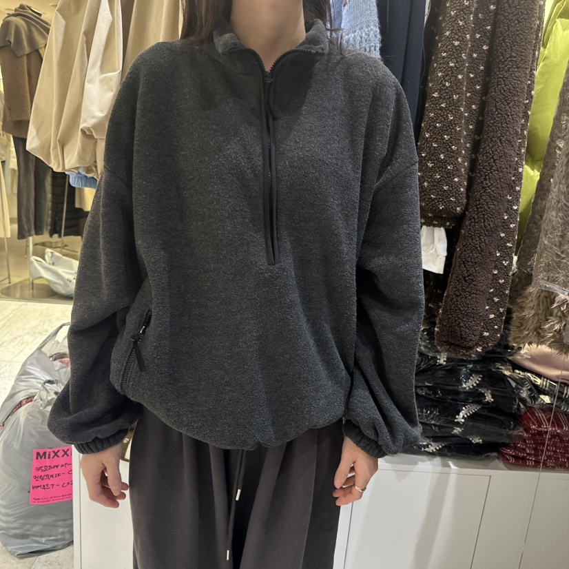 MIXXIN東大門㊣實拍女裝新品推薦真品25秋冬人氣時尚衛衣拉鏈MIXXIN衛衣圖色2