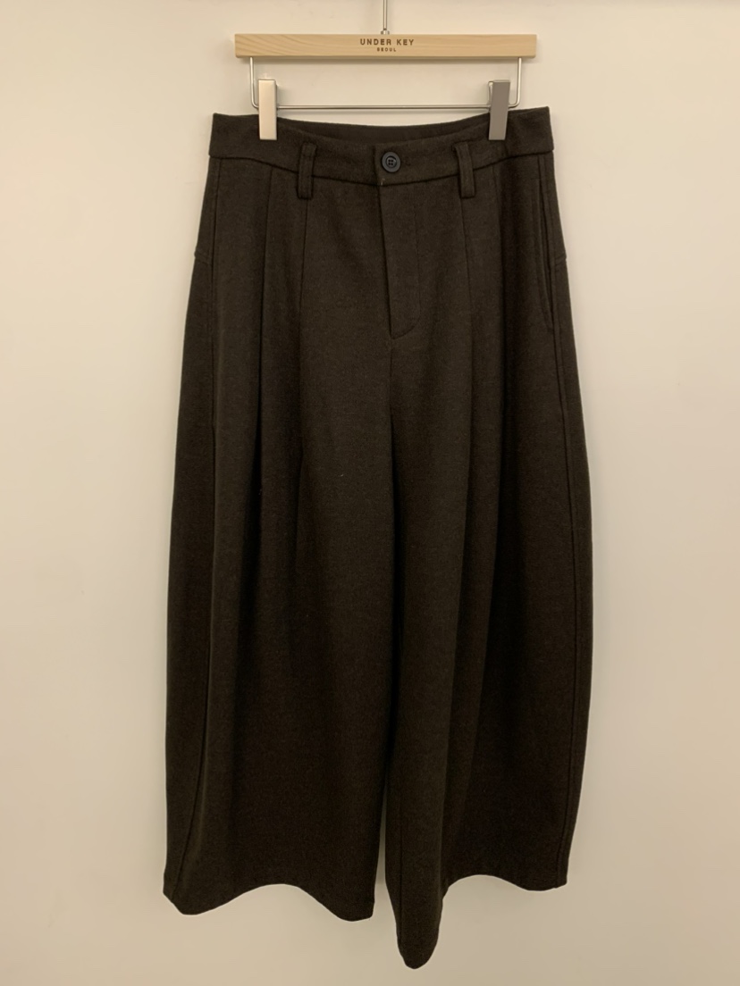 UNDER KEY韓國代購㊣女裝新品真品推薦人氣休閑25秋冬休閑褲UNDER KEY休閑褲圖色2棕色