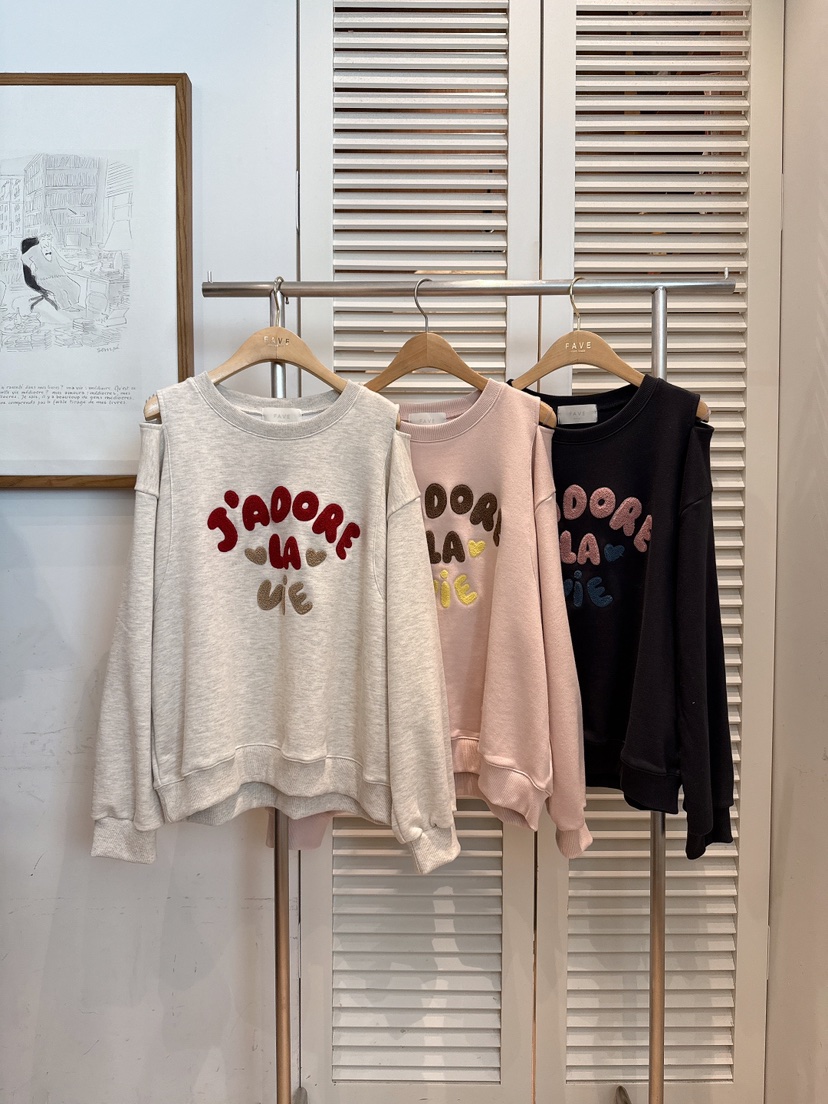 FAVE-L韓國代購㊣女士新品時尚推薦休閑職業真品25秋冬衛衣FAVE-L衛衣