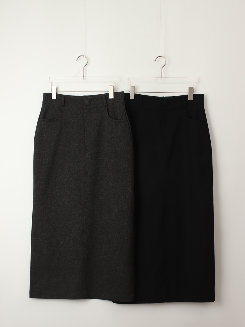 TEXTURE韓國直郵㊣女士新款推薦休閑熱賣時尚人氣職業長裙羊毛TEXTURE長裙