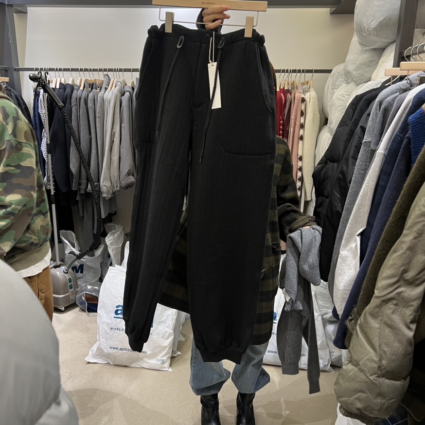 SELF SERVICE韓國直郵㊣女裝新款真品職業熱賣人氣休閑褲絎縫SELF SERVICE休閑褲圖色1