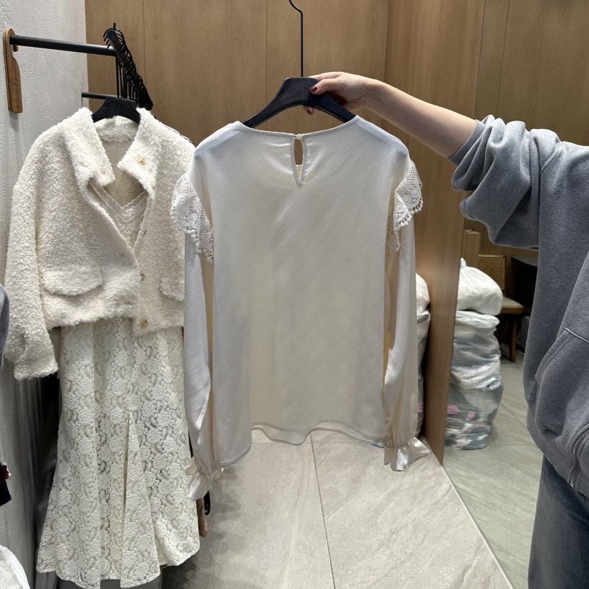 TRIPLE SEVEN東大門㊣直郵女士新款推薦休閑真品襯衫蕾絲衫TRIPLE SEVEN襯衫/蕾絲衫