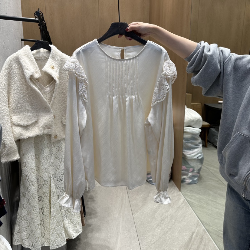 TRIPLE SEVEN東大門㊣直郵女士新款推薦休閑真品襯衫蕾絲衫TRIPLE SEVEN襯衫/蕾絲衫圖色1