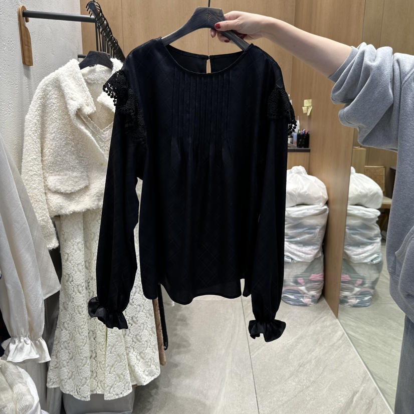 TRIPLE SEVEN東大門㊣直郵女士新款推薦休閑真品襯衫蕾絲衫TRIPLE SEVEN襯衫/蕾絲衫圖色2