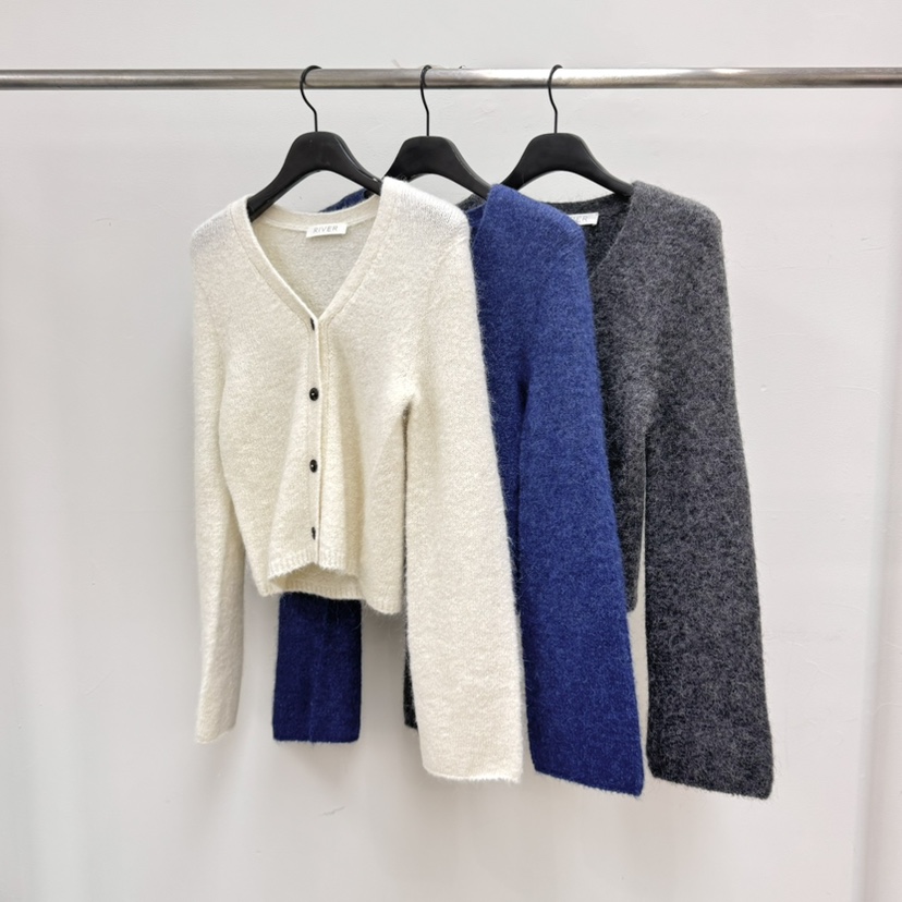 RIVER東大門㊣直郵女士新款休閑人氣推薦熱賣時尚針織衫開襟衫WATER/RIVER針織衫