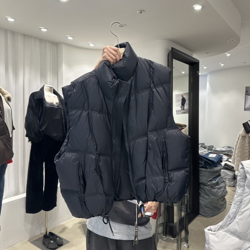 ACKER韓國直郵㊣女裝新款時尚熱賣休閑人氣25秋冬職業馬甲鵝絨ACKER馬甲圖色2