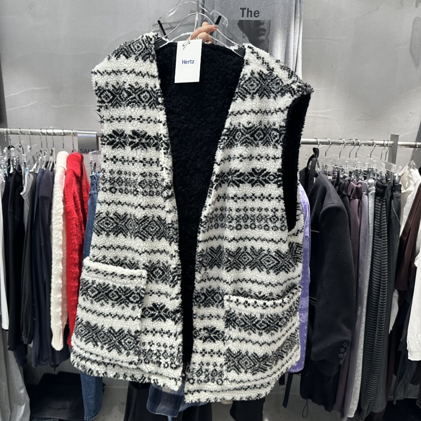 HERTZ-P韓國直郵㊣女裝新品推薦休閑人氣時尚熱賣馬甲里外穿HERTZ-P馬甲圖色1