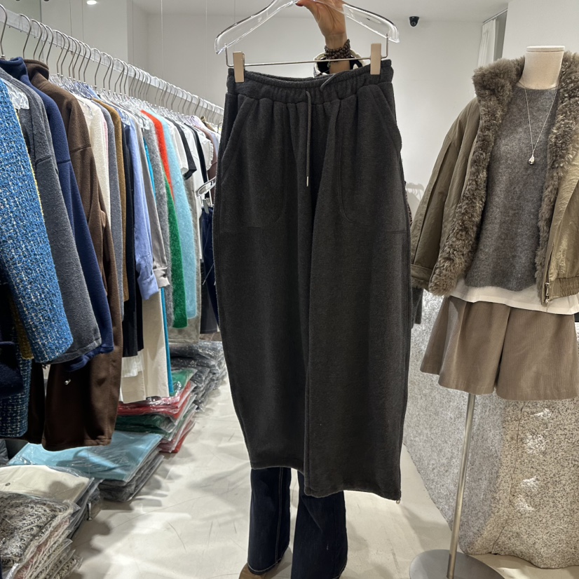 NEROLI 36韓國代購㊣女士新款推薦熱賣休閑時尚休閑褲連帽衫NEROLI 36休閑褲圖色2灰色