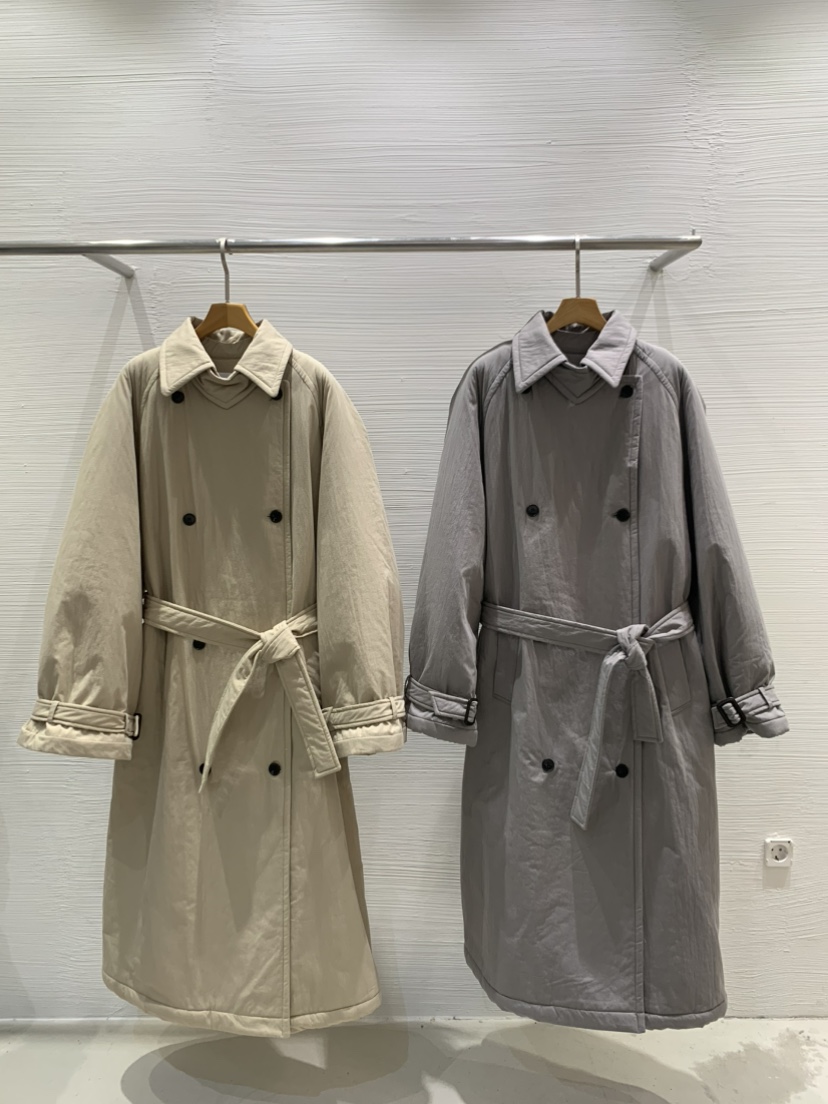 LUCY SALON韓國代購㊣女裝新款人氣25秋冬中長款大衣皮草雙層LUCY SALON中長款大衣