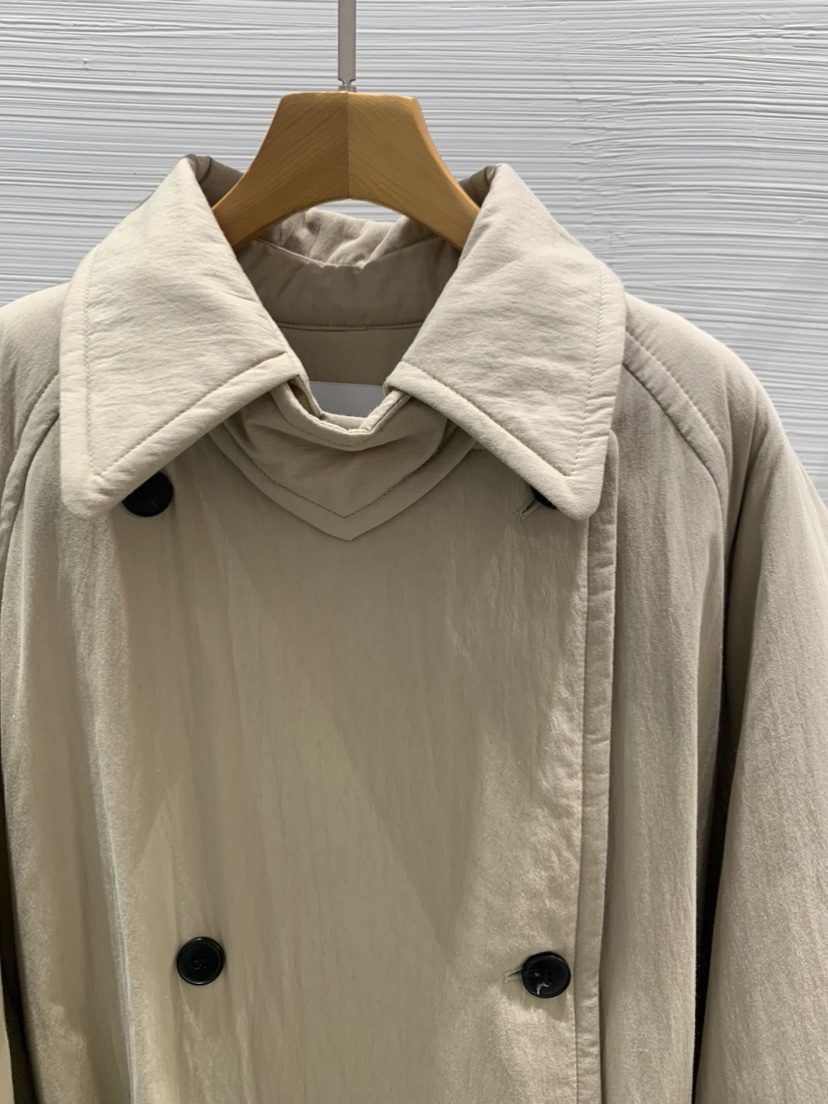 LUCY SALON韓國代購㊣女裝新款人氣25秋冬中長款大衣皮草雙層LUCY SALON中長款大衣