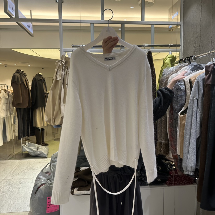 MIXXIN韓國直郵㊣女裝新款真品25秋冬時尚熱賣推薦人氣針織衫MIXXIN針織衫圖色1