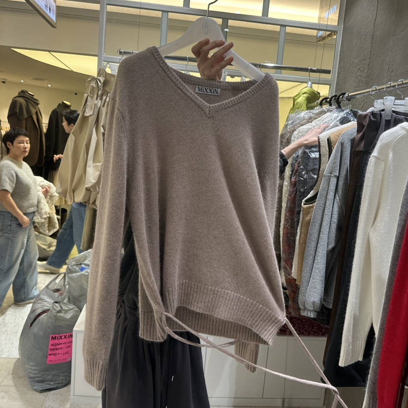 MIXXIN韓國直郵㊣女裝新款真品25秋冬時尚熱賣推薦人氣針織衫MIXXIN針織衫圖色2