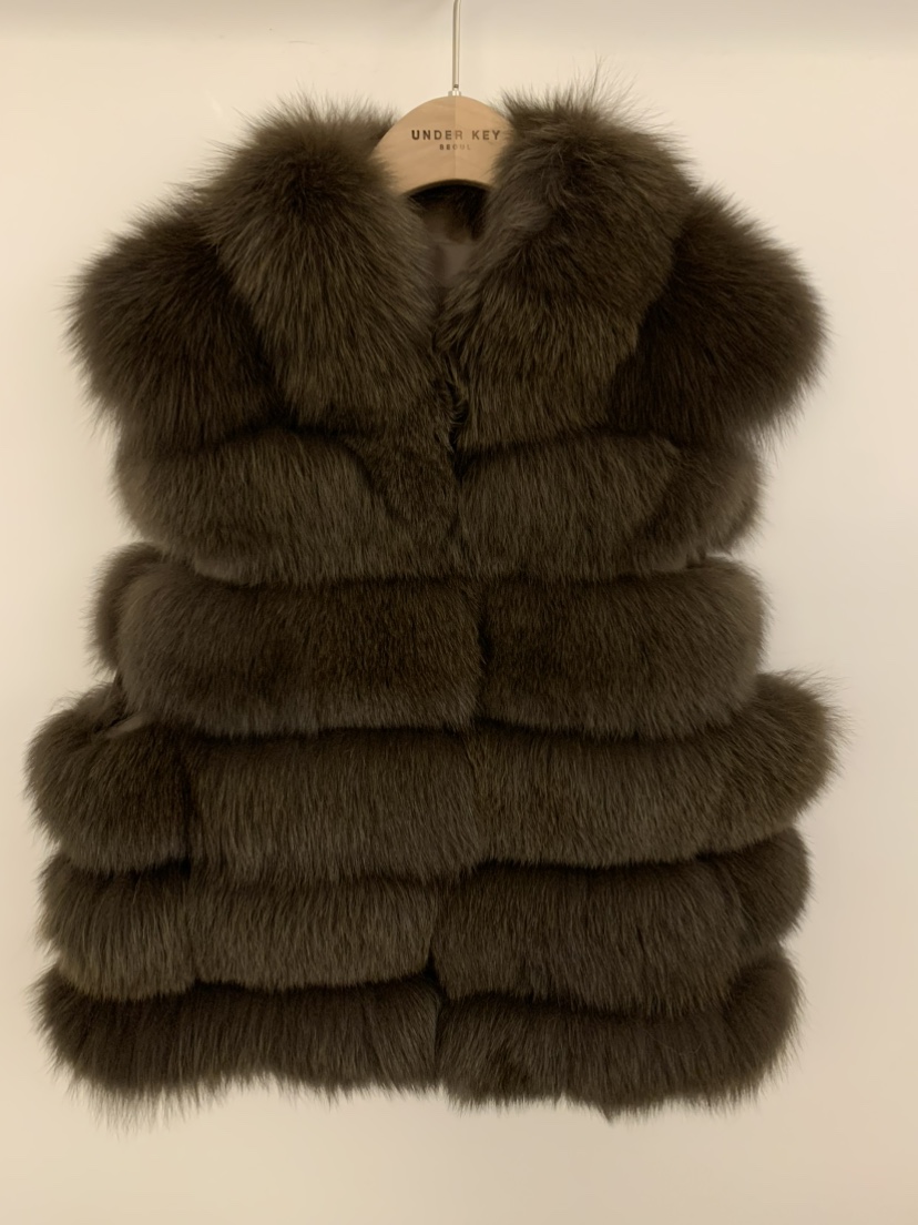 UNDER KEY韓國直郵㊣女士新款25秋冬職業人氣時尚推薦馬甲UNDER KEY馬甲圖色2