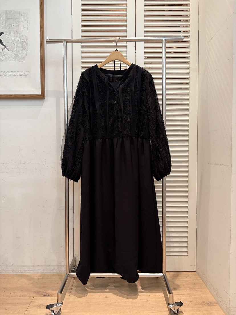 FAVE-L韓國代購㊣女士新品推薦時尚職業休閑人氣25秋冬連衣裙FAVE-L連衣裙圖色3黑