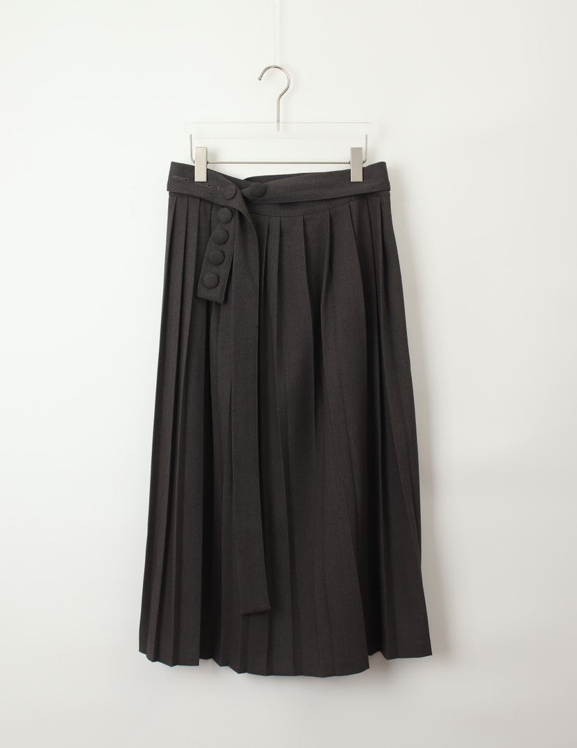 TEXTURE韓國代購㊣女士新品25秋冬休閑推薦時尚熱賣真品長裙TEXTURE長裙圖色1墨