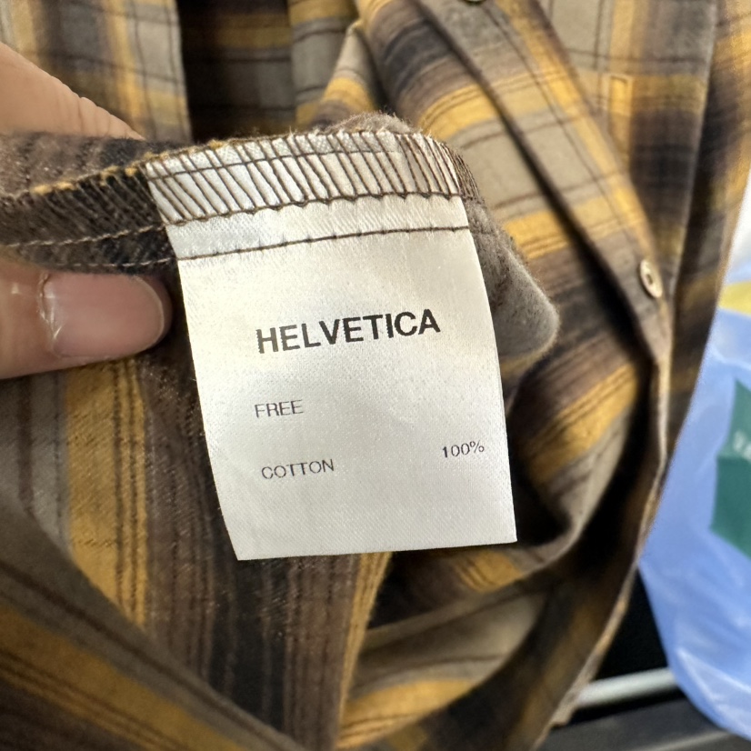 HELVETICA東大門㊣實拍女士新款人氣真品襯衫蕾絲衫法蘭絨格子HELVETICA襯衫/蕾絲衫