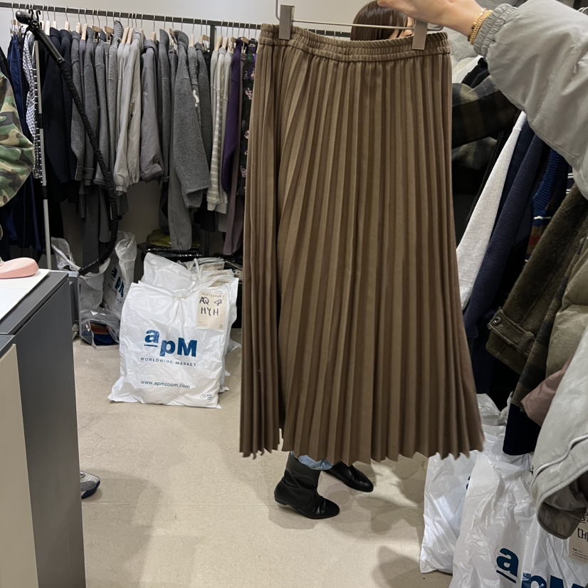 SELF SERVICE韓國代購㊣女士新品休閑熱賣25秋冬職業推薦長裙SELF SERVICE長裙圖色2