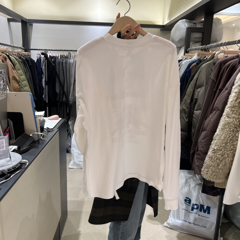 SELF SERVICE東大門㊣直郵女裝新品真品25秋冬推薦長袖T恤SELF SERVICE長袖T恤