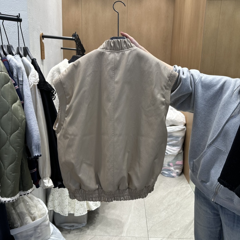 TRIPLE SEVEN東大門㊣直郵女士新款25秋冬職業馬甲兩面穿雙面TRIPLE SEVEN馬甲