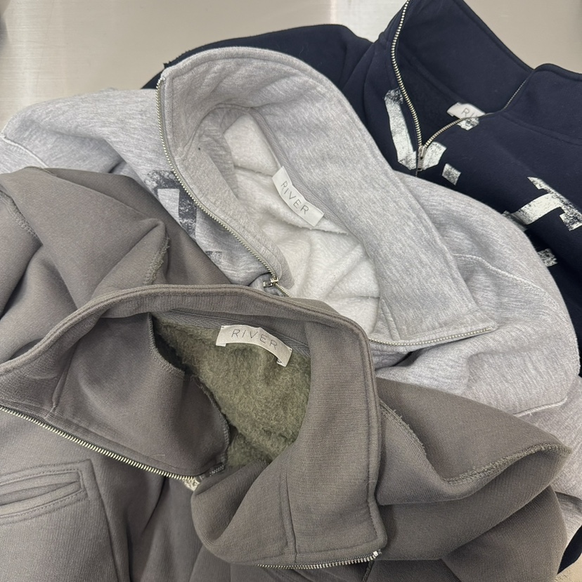 RIVER東大門㊣代購女士新款熱賣25秋冬推薦真品職業衛衣口袋WATER/RIVER衛衣