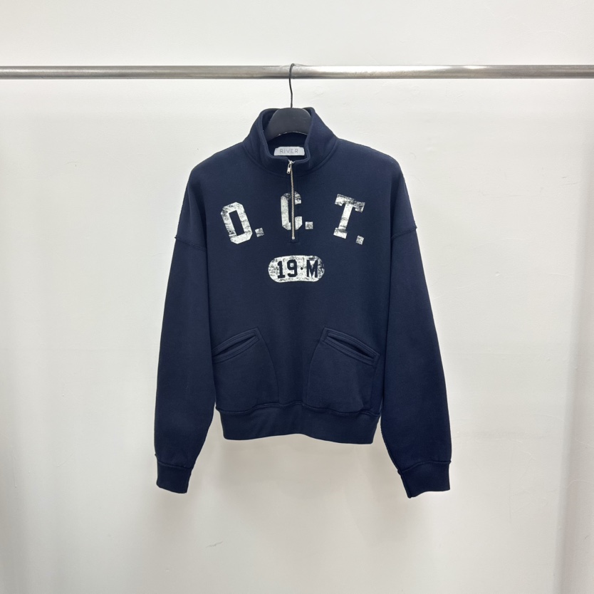 RIVER東大門㊣代購女士新款熱賣25秋冬推薦真品職業衛衣口袋WATER/RIVER衛衣圖色3