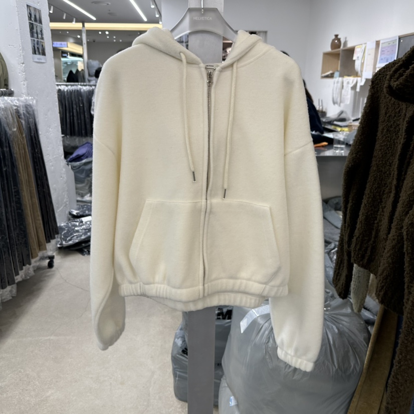 HELVETICA東大門㊣代購女裝新品25秋冬推薦真品時尚夾克羊毛帽HELVETICA夾克圖色1