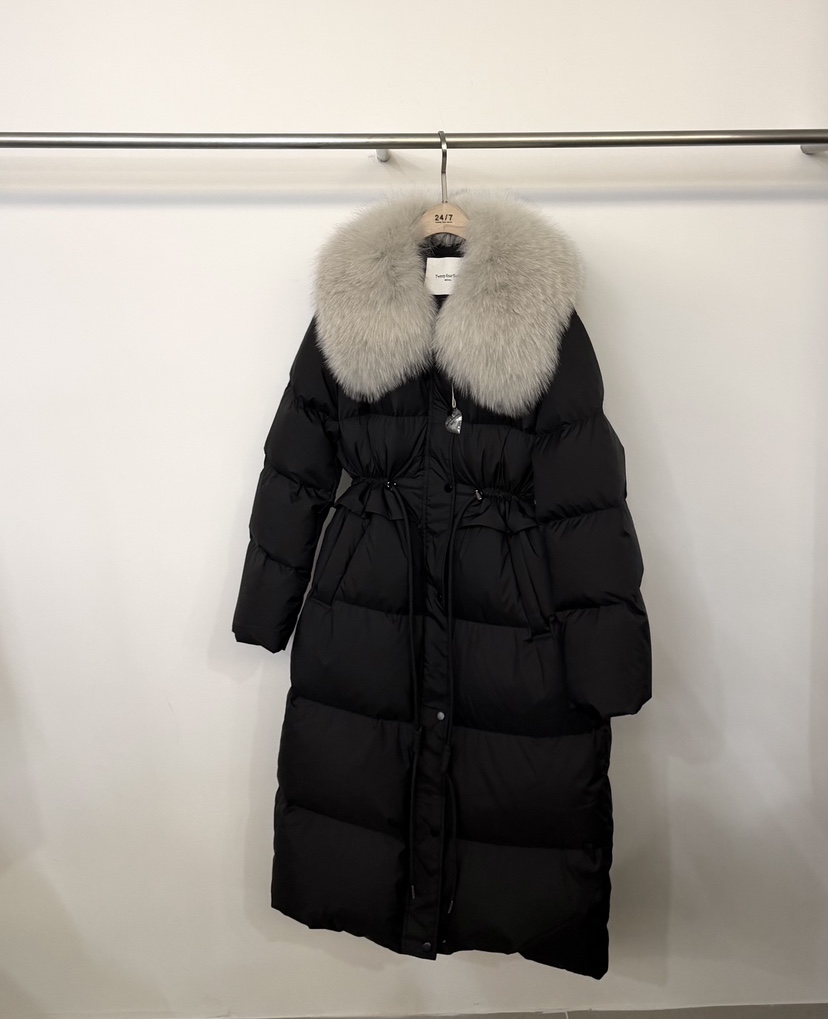 TWENTY FOUR SEVEN24-7韓國代購㊣女士新品職業長款羽絨服填充鴨絨TEWNTY FOUR SEVEN24-7長款羽絨服圖色3