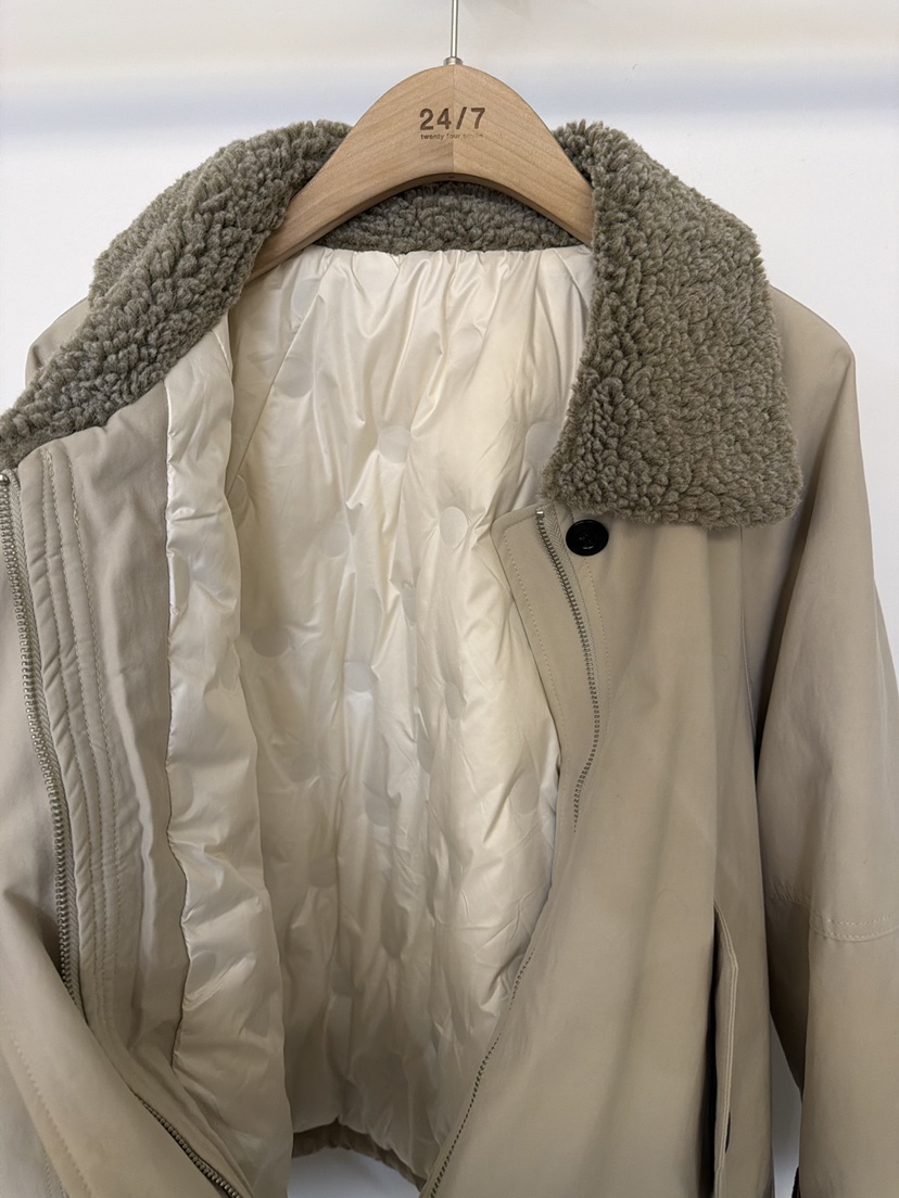 TWENTY FOUR SEVEN24-7東大門㊣代購女裝新款25秋冬短款羽絨服格子填充鴨絨TEWNTY FOUR SEVEN24-7短款羽絨服