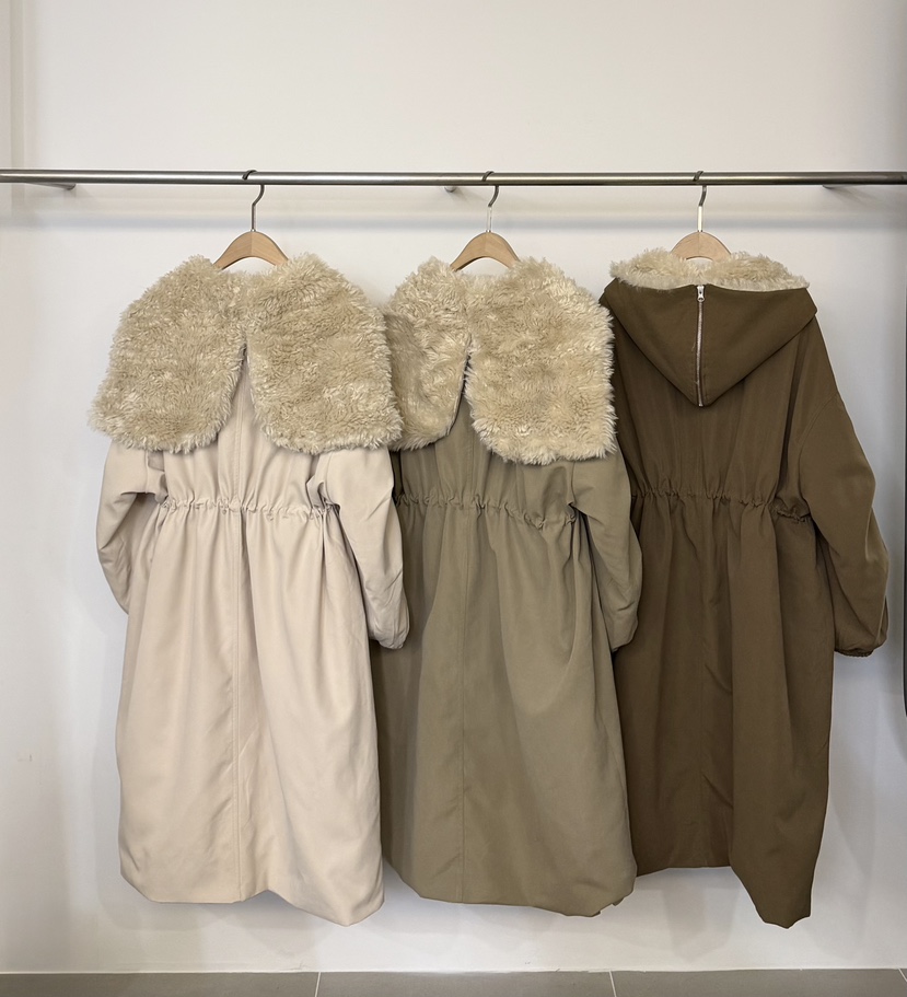 TWENTY FOUR SEVEN24-7東大門㊣實拍女裝新款職業長款羽絨服羊毛填充鴨絨TEWNTY FOUR SEVEN24-7長款羽絨服