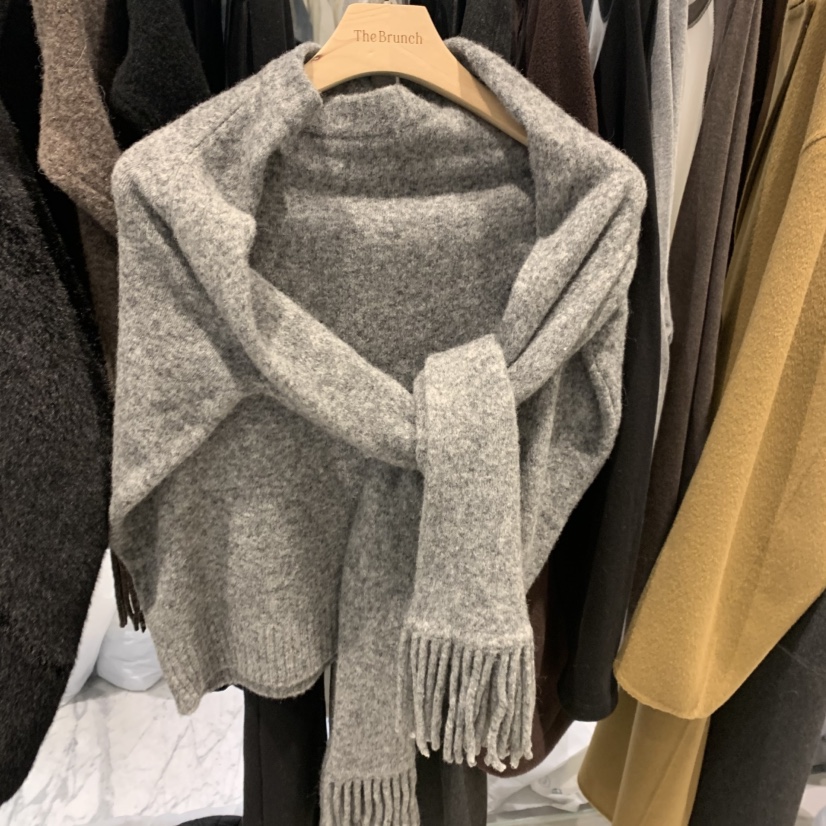 THE BRUNCH東大門㊣代購女士新品職業人氣25秋冬圍巾披肩圍巾THE BRUNCH圍巾/披肩圖色1