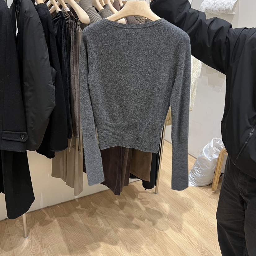 HAUS-A韓國直郵㊣女士新款推薦休閑職業熱賣25秋冬針織衫紐扣HAUS-A針織衫