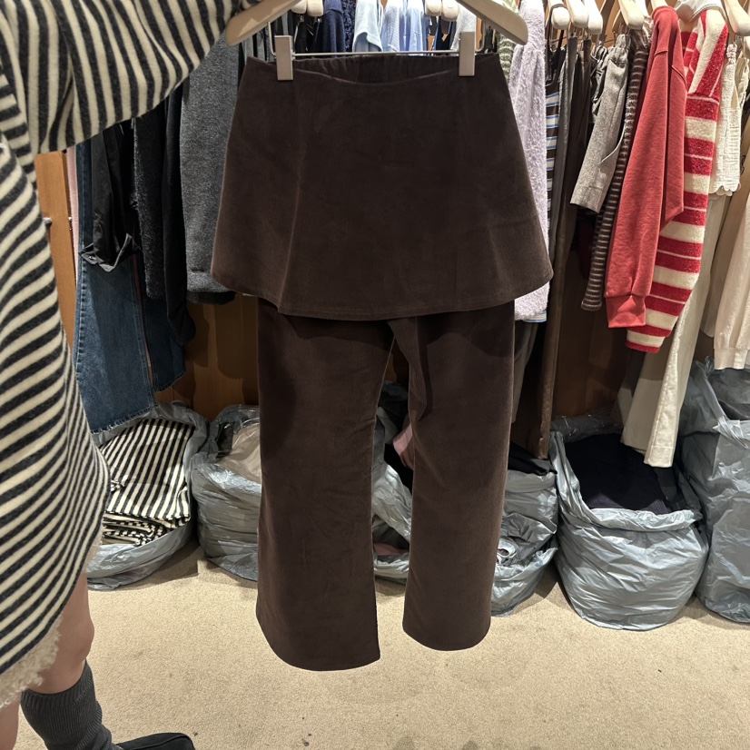 REPERTORY韓國直郵㊣女士新品職業真品熱賣推薦休閑裙褲燈芯絨REPERTORY裙褲