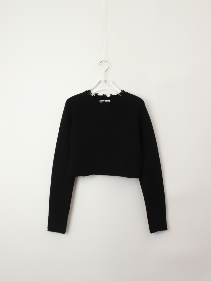 TEXTURE東大門㊣代購女裝新款時尚休閑25秋冬人氣推薦針織衫TEXTURE針織衫圖色3黑