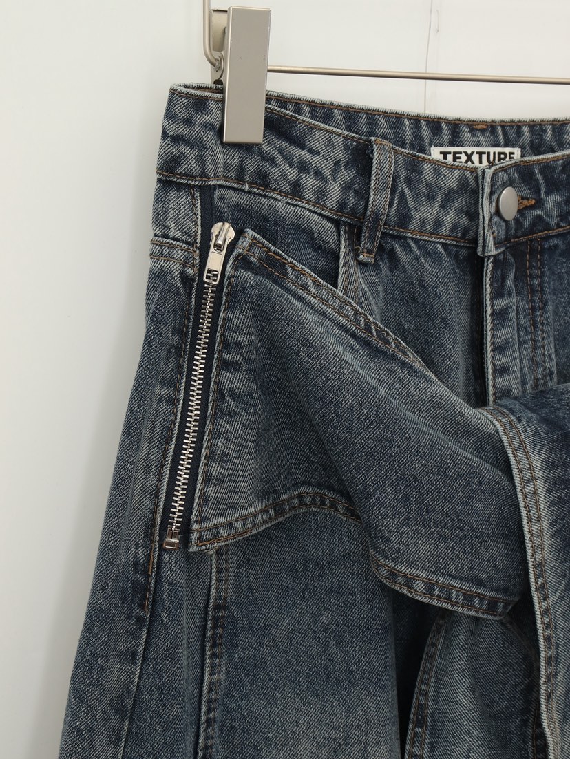 TEXTURE東大門㊣實拍女士新品休閑熱賣推薦人氣真品時尚牛仔褲TEXTURE牛仔褲