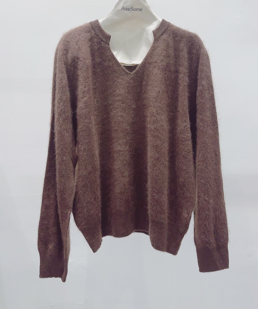 AWESOME-P東大門㊣代購女士新款時尚職業人氣25秋冬針織衫羊毛AWESOME-P針織衫圖色2