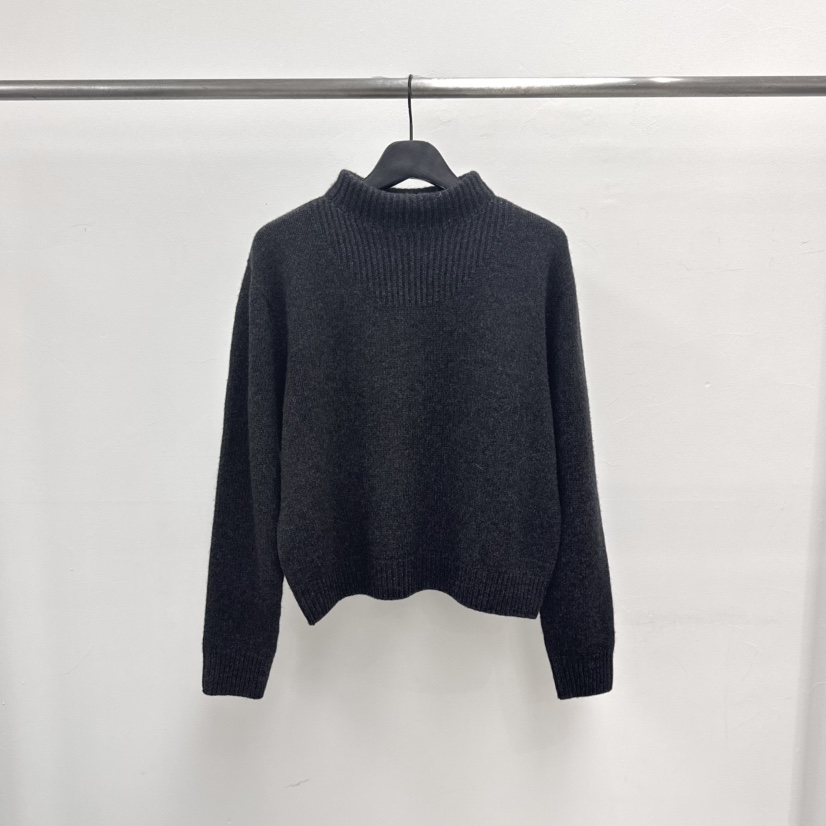 RIVER韓國直郵㊣女士新款人氣推薦時尚職業熱賣25秋冬休閑毛衣WATER/RIVER毛衣圖色3墨色